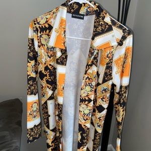 Pretty little thing Versace inspired long cardigan